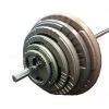 Musclemania-fitness EQUIPMENT STRENGTH 100KG STANDARD HAMMERTONE WEIGHTS & BARBELL SET