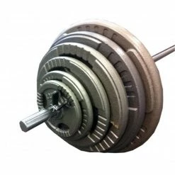 Musclemania-fitness EQUIPMENT STRENGTH 100KG STANDARD HAMMERTONE WEIGHTS & BARBELL SET