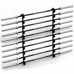 Musclemania-fitness 10 Tier Barbell Rack Standard Bars & Collars