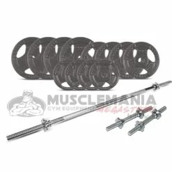 Musclemania-fitness 170Kg Standard Hammertone Weight/Barbell/Dumbbells Package(28mm Bars) EQUIPMENT STRENGTH