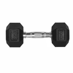 Musclemania-fitness EQUIPMENT STRENGTH Hex Dumbbell Pairs, "Class A" Commercial Grade - Rubber Coated (please Select Size)