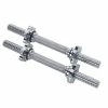 Musclemania-fitness Solid Chromed 19" Standard Dumbbell Handles, 28mm With Spin Lock Collar (PAIR)