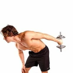 Musclemania-fitness EQUIPMENT STRENGTH Solid Chromed 14″ Spinlock Dumbbell Handles - 28mm Diameter (Pair)