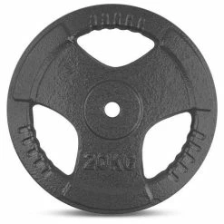 Musclemania-fitness STANDARD TRI-GRIP CAST IRON WEIGHTS (for 25mm Bars) EQUIPMENT STRENGTH