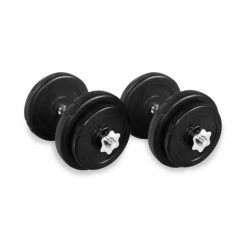 Musclemania-fitness SPECIAL DEAL - 20kg Adjustable Dumbbell Set With Case In Black-Grey