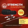 Musclemania Fitness MegaStore EQUIPMENT STRENGTH 25KG Strength Package (25mm)