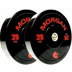 Musclemania-fitness SALE - Morgan 25kg Olympic Bumper Plates (PAIR) EQUIPMENT STRENGTH