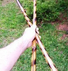 Musclemania-fitness MMA COMBAT MORGAN ESKRIMA-KALI STICKS PAIR (WITH BURN MARKS)