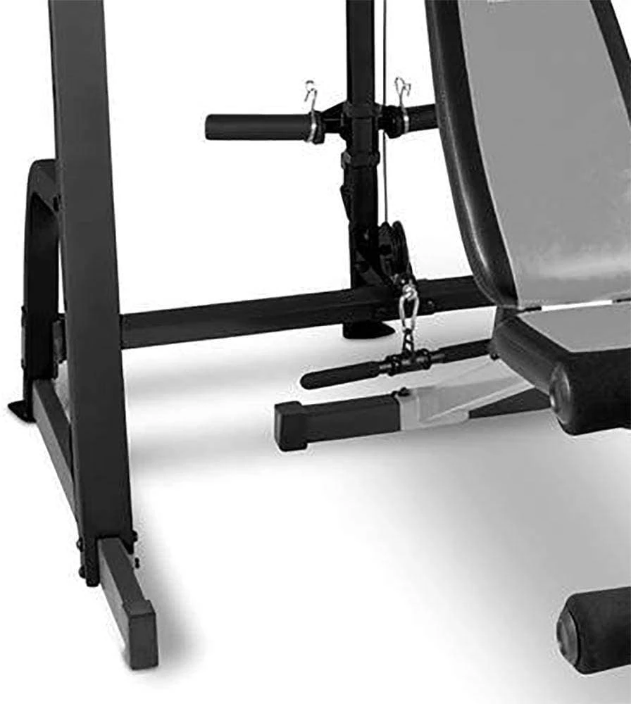 Muscle Mania Fitness MegaStore EQUIPMENT STRENGTH SPECIAL - Marcy Home Gym Fitness Deluxe Cage System Machine + Weight Lifting Bench & Bar/Weight Package