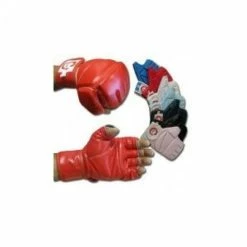 Musclemania-fitness 50% OFF SMAI Leather Combat Grappling Gloves MMA COMBAT