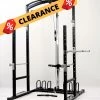 Musclemania Fitness MegaStore CLEARANCE - Lifting Cage With Lat Pulldown Station Plate Loaded