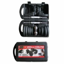 Musclemania Fitness MegaStore Bodyworx 7S292OB 20kg Dumbbell Kit In Storage Case
