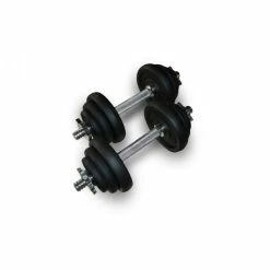 Musclemania Fitness MegaStore Bodyworx 7S292OB 20kg Dumbbell Kit In Storage Case