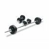 Musclemania Fitness MegaStore Bodyworx Barbell & Dumbbell Weight Set In Plastic Case (50Kgs) Weight Plates