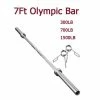 Musclemania-fitness EQUIPMENT STRENGTH 7ft Olympic Barbell (214cms) 700lbs Rating, With Collars
