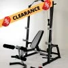 Musclemania Fitness MegaStore CLEARANCE SALE -Johnson Horizon Cage Including FID Bench EQUIPMENT STRENGTH