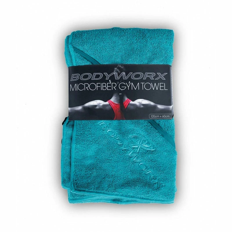 Muscle Mania Fitness MegaStore BODYWORX TEAL MICROFIBRE GYM TOWEL