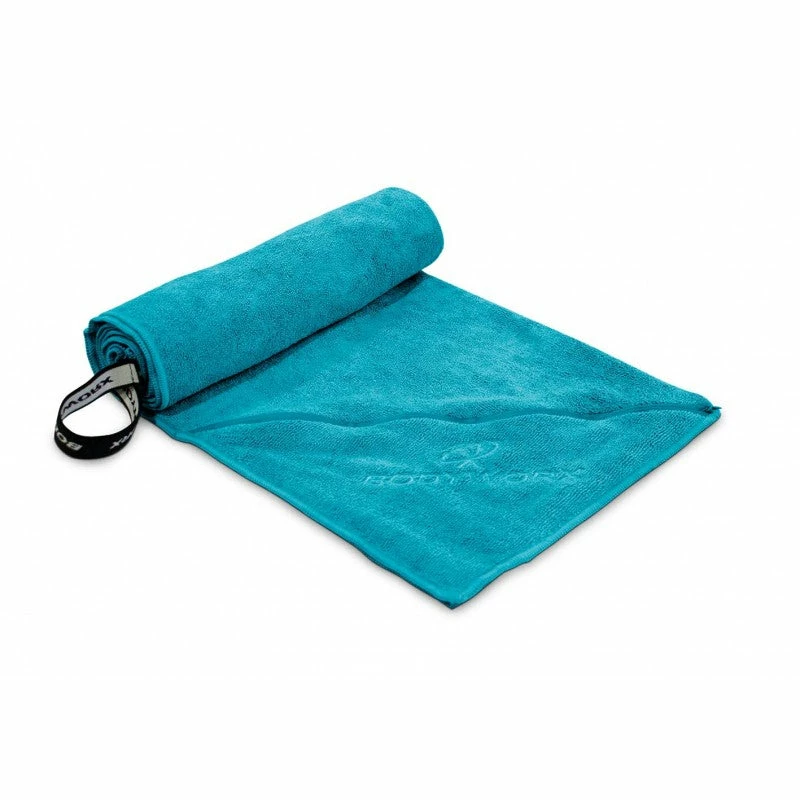 Muscle Mania Fitness MegaStore BODYWORX TEAL MICROFIBRE GYM TOWEL