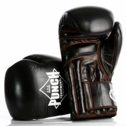 Musclemania Fitness MegaStore AAA Punch Black Diamond Muay Thai Gloves MMA COMBAT