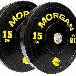 Musclemania Fitness MegaStore PACKAGE DEAL -150KG MORGAN OLYMPIC BUMPER PLATE PACK *