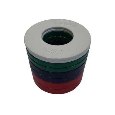 Musclemania Fitness MegaStore Morgan Fractional Plate Set (0.25KG-0.5KG-0.75KG-1.00KG Pairs = 5KG Total Weight