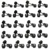 Musclemania-fitness EQUIPMENT STRENGTH 1-25kg Rubber Hexagonal "Class A" Dumbbell Set + Deluxe 3-Tier Dumbbell Rack
