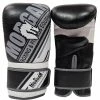 Musclemania Fitness MegaStore MMA COMBAT Morgan Aventus Leather Curved Bag Mitts