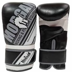 Musclemania Fitness MegaStore MMA COMBAT Morgan Aventus Leather Curved Bag Mitts