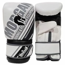 Musclemania Fitness MegaStore MMA COMBAT Morgan Aventus Leather Curved Bag Mitts