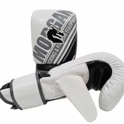 Musclemania Fitness MegaStore MMA COMBAT Morgan Aventus Leather Curved Bag Mitts