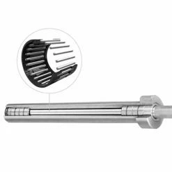 Muscle Mania Fitness MegaStore SPARTAN100 7FT 20KG OLYMPIC BARBELL (CHROME) WITH SPRING COLLARS Olympic Bars & Collars