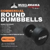 Musclemania Fitness MegaStore PACKAGE DEAL - 200KG Commercial Round Dumbbell + Ziva Storage Rack Pack EQUIPMENT STRENGTH