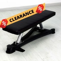 Musclemania Fitness MegaStore CLEARANCE - Johnson Horizon Workout Flat Bench EQUIPMENT STRENGTH
