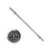 Musclemania Fitness MegaStore EQUIPMENT STRENGTH Gold's Gym 7ft Olympic Barbell W/ Lockjaw Collars