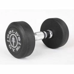 Musclemania-fitness GOLD'S GYM PREMIUM RUBBER DUMBBELLS, Sold In Pairs EQUIPMENT STRENGTH