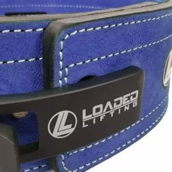 Musclemania Fitness MegaStore Clearance: Loaded Lifting Lever Belt 10mm (Steel Blue)