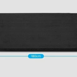 Musclemania Fitness MegaStore Equipment Storage Set Of 5 Exercise Mats, Black 1.5cm Plus Wall Storage Rack