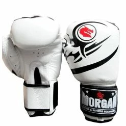Musclemania-fitness MMA COMBAT MORGAN ELITE BOXING & MUAY THAI LEATHER GLOVES (8 -12 & 16oz)