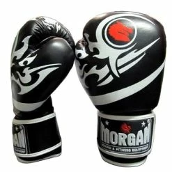 Musclemania-fitness MMA COMBAT MORGAN ELITE BOXING & MUAY THAI LEATHER GLOVES (8 -12 & 16oz)