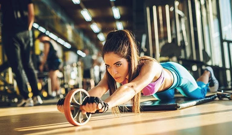 Musclemania-fitness EQUIPMENT STRENGTH Double Abdominal Exercise Wheel Ab Roller