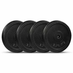 Musclemania-fitness Black Cast Iron Weight Plates (for 25MM Bars), Sold In Pairs, $4/kg Starting From: EQUIPMENT STRENGTH