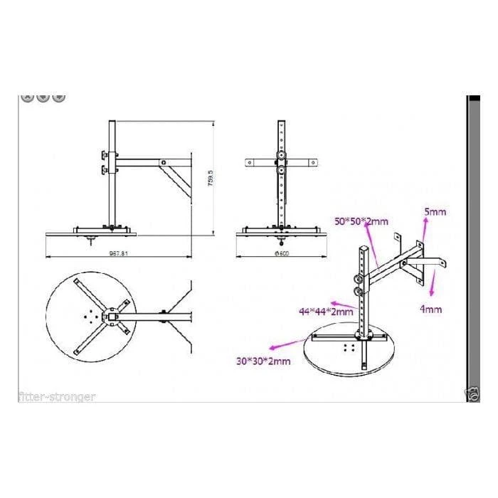 Musclemania-fitness Morgan Elite Speed Ball Platform MMA COMBAT