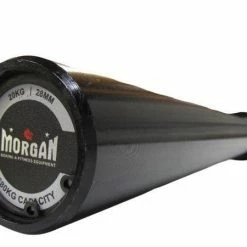 Musclemania-fitness Morgan 20kg Black Harden Chrome Olympic Barbell - 680kg Capacity EQUIPMENT STRENGTH