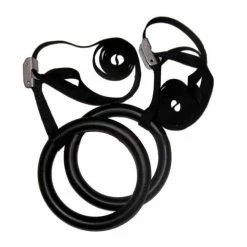 Musclemania-fitness SPECIAL - Gymnastic Gym Rings , Black