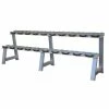 Musclemania-fitness Commercial 2-Layer Dumbbell Rack With Saddle For Round Dumbbells