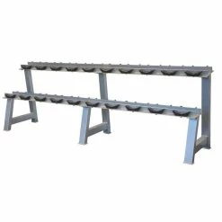 Musclemania-fitness Commercial 2-Layer Dumbbell Rack With Saddle For Round Dumbbells