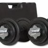 Musclemania-fitness SPECIAL DEAL - 20kg Adjustable Dumbbell Set With Case In Black-Grey
