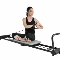 Musclemania-fitness EX-DEMO: Pilates Machine (BOXED)+ FREE Rebounder Attachment And Stand - Special Deal!