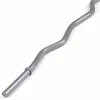 Musclemania-fitness Ezy Curl Standard Plain Bar With Spring Collars - 28mm EQUIPMENT STRENGTH