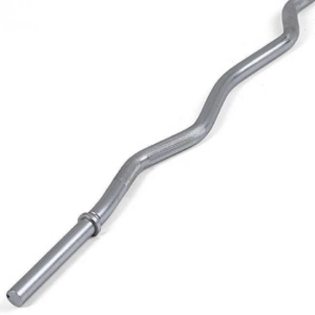 Musclemania-fitness Ezy Curl Standard Plain Bar With Spring Collars - 28mm EQUIPMENT STRENGTH